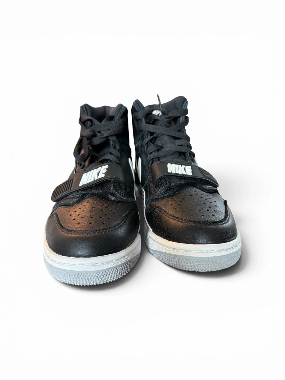 Jordan Legacy 312 High Top Black Black Cement Sneakers AV3922-001 Mens Size 8.5
